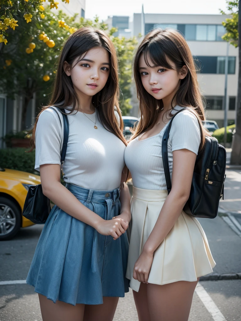 ultra realism high detail and clarity,2 cute and beautiful schoolgirls are going to catch the last bus,lovers,citrus style,small breasts,подними юбку,раздвинь ноги
