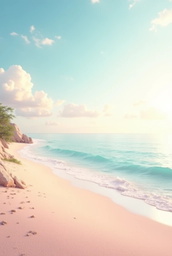 pink beach background