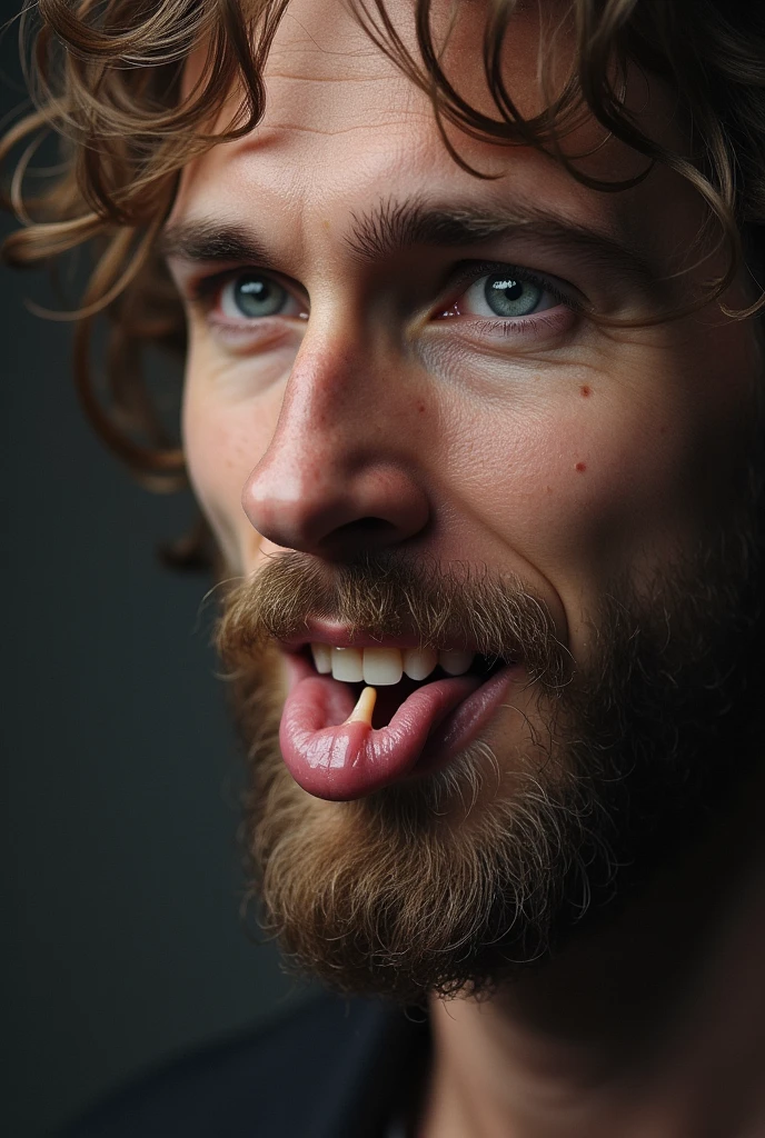 He has a penis in his mouth