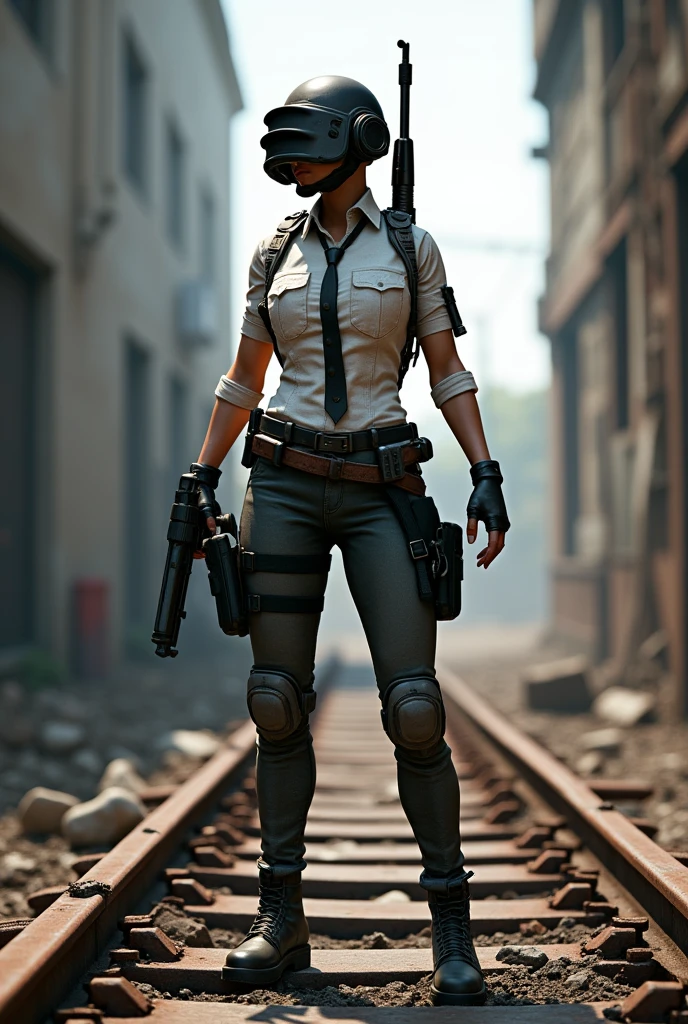 Pubg girl standing on a ware