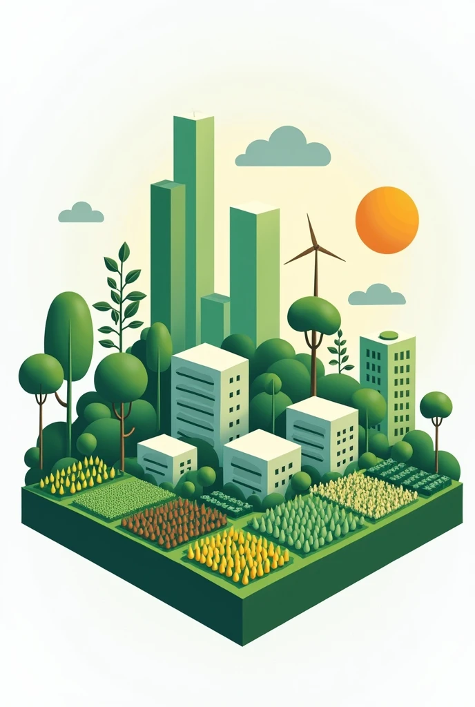 Logo for research network called sustainable agro-cities with lower-rise buildings