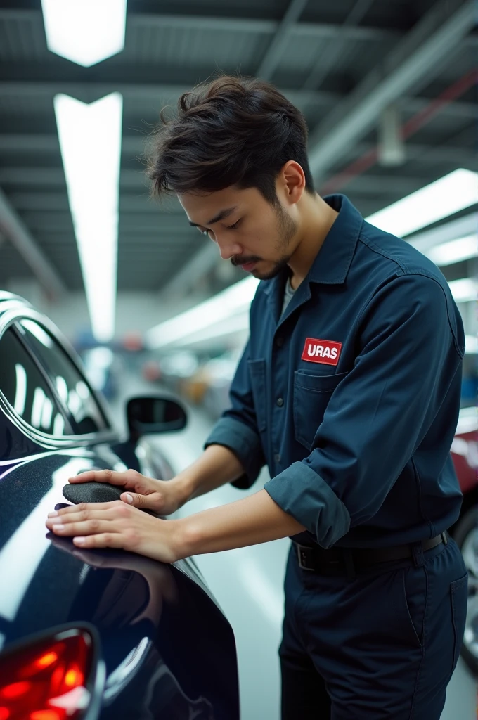 Japanese car polisher with a company called uras polishing