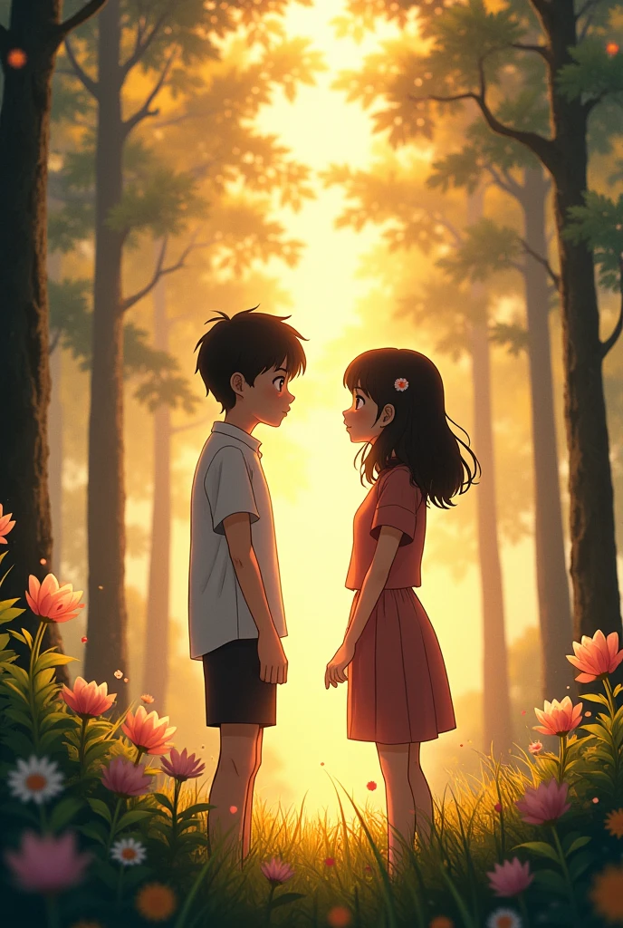 This scene encapsulates the profound connection between Mitsuha and Taki, highlighting the emotional depth of their relationship as they finally meet after experiencing each other's lives.