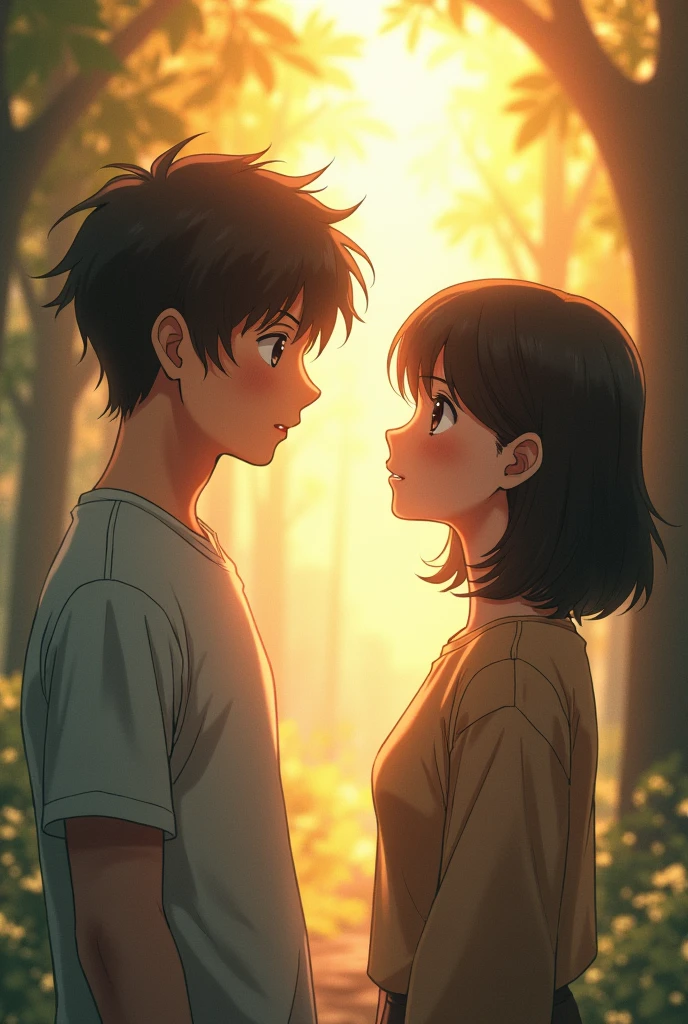 This scene encapsulates the profound connection between Mitsuha and Taki, highlighting the emotional depth of their relationship as they finally meet after experiencing each other's lives.