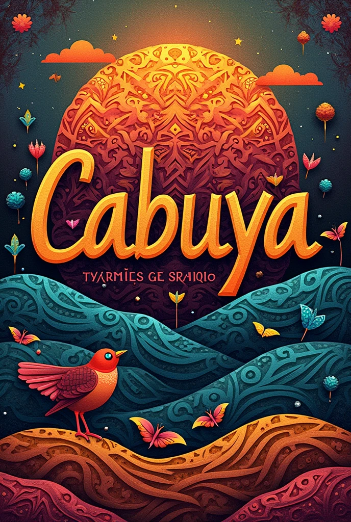 Create a colorful logo with the name Cabuya that is based on crafts and clothing, The logo has to be very nice 
 