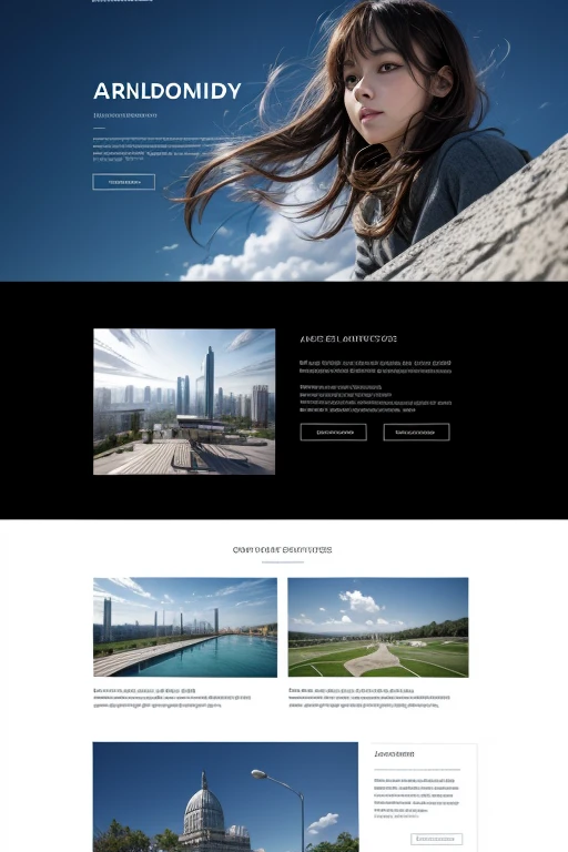 Create a landing page about my personal portfolio about my projects