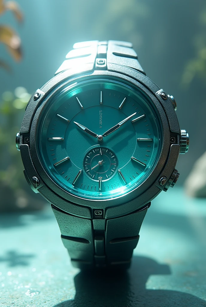 A futuristic wristwatch from the Atlantean world