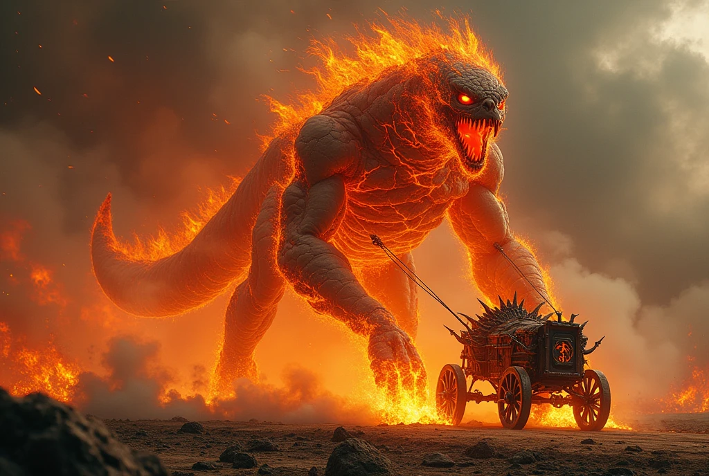 Burning Monster Fire Chariot