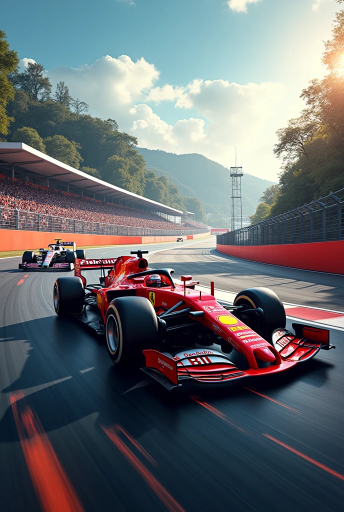 Create a Formula 1 themed wallpaper