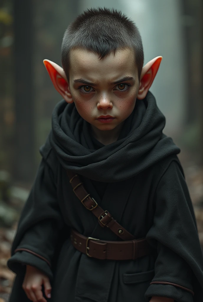 Race Halfling Evil Face Skills: killer man height : 1,00 dark brown hair short hair brown eyes dark white skin AGE: 25