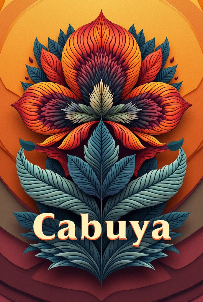 Create a colorful logo with the name Cabuya that is based on crafts and clothing, The logo has to be very nice without words other than cabuya