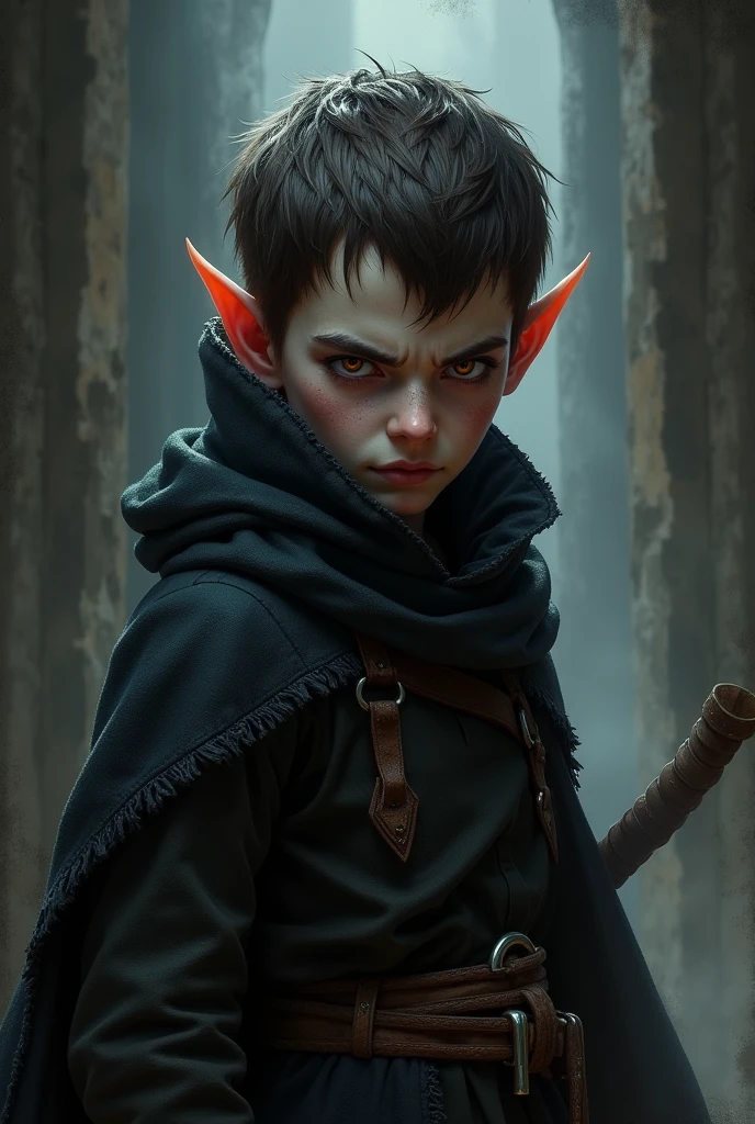 Race Halfling Evil Face Skills: killer man height : 1,00 dark brown hair short hair brown eyes dark white skin AGE: 29