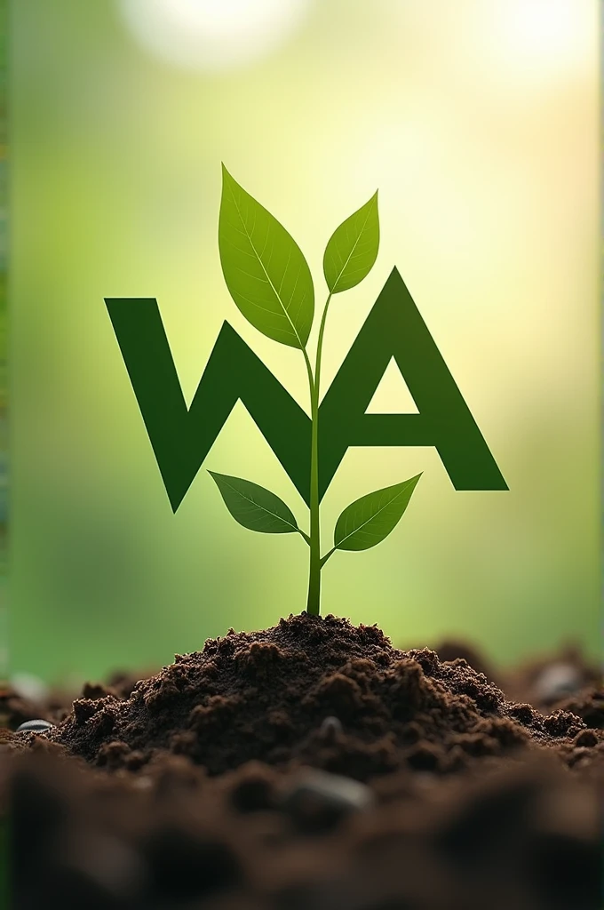 Agricultural company logo with initials WA 