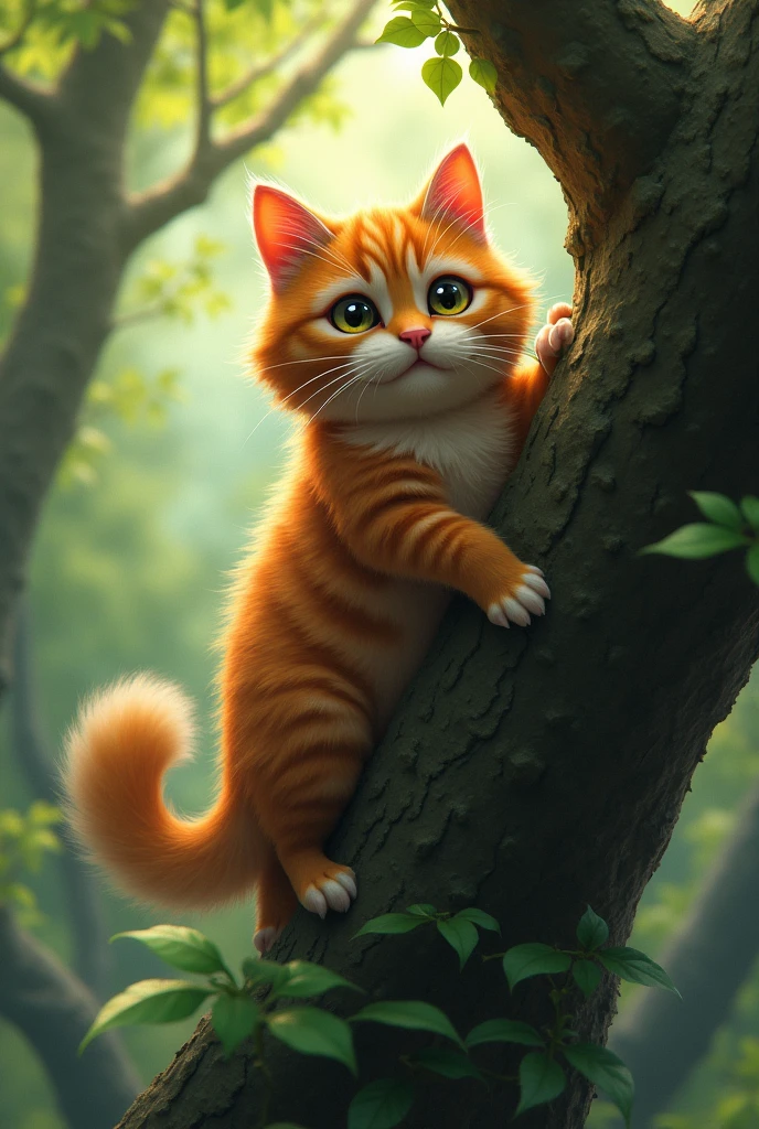 Cat on the tree need some help