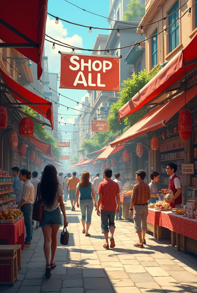 Make a picture where the focus word will be "SHOP ALL"