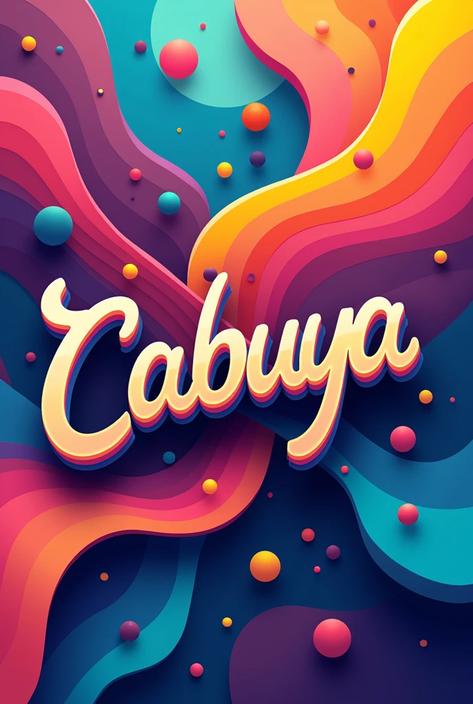Create a colorful logo with the name cabuya without words other than cabuya 

 
