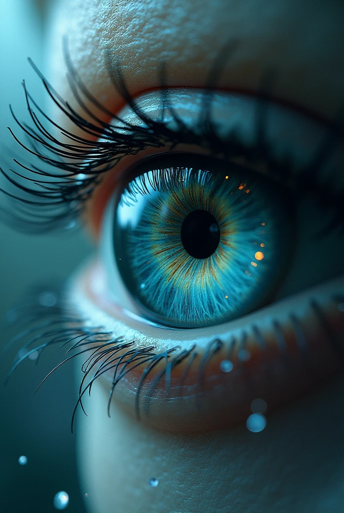Eye with spiral