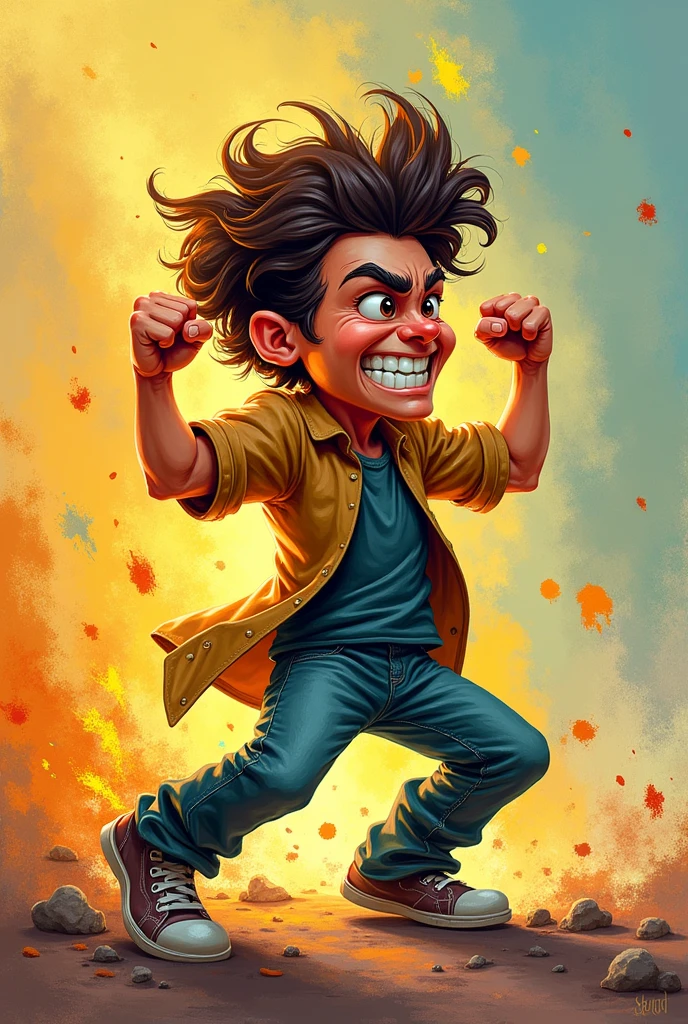   feeling frustration playfully pulling style