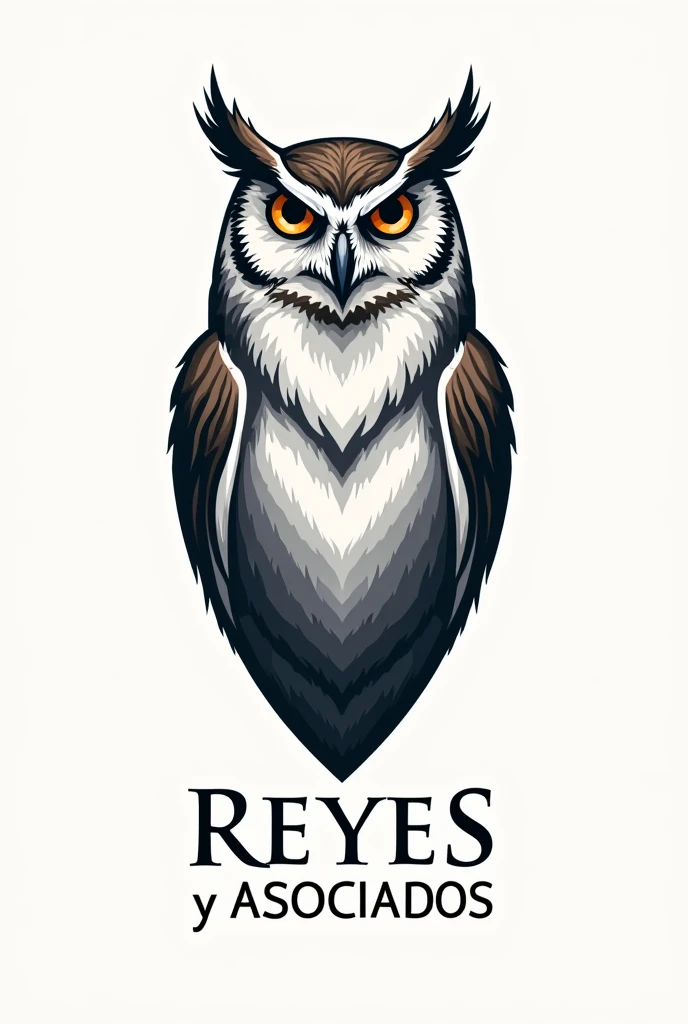 lawyers: Logo with owl with the words Reyes y Asociados 