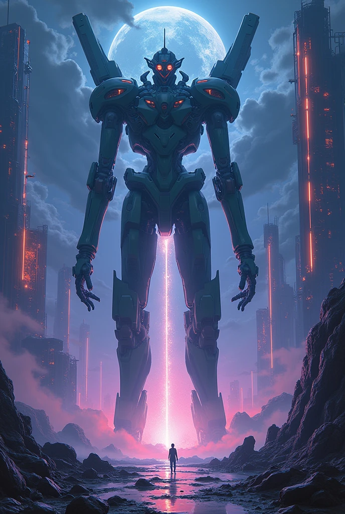 (Highest quality,4K,High resolution,masterpiece:1.2),Very detailed,Human Instrumentality Project、Neon Genesis EVANGELION、Super Giant Evangelion