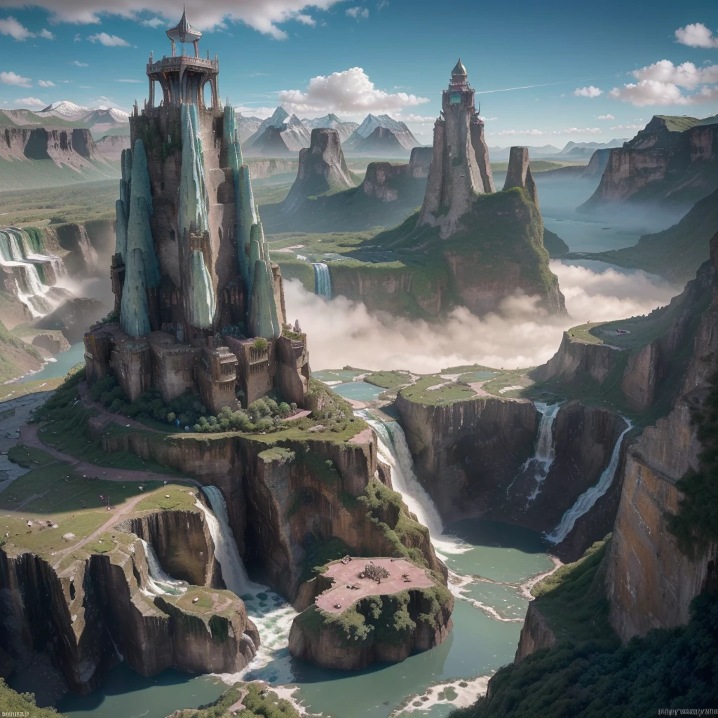 extremely high-resolution details, photographic, realism pushed to extreme, incredibly lifelike, highest quality, masterpiece,  (unRealistic, photoRealistic), Dreamy and imaginary landscapes , epic scenes,very bright day , (((((Fantasy, Unsurreal landscapes, Super detailed, Flying futuristic  steel Castles , Floating  Islands in the Sky))))) , Intense lightning, ,very huge waves in the Lake,the sky reflected on the lake surface,  Reflections , (((roses and orchids gardens , bright day light, pink and blue clouds, waterfalls in the sky, realistic style))), Hyperrealistic drawing , burning futuristic skyscrapers, ,timeless realms, very huge crazy waves with silver surface reflections, sharp focus, (close-up), (bright tones ), (deep blue tone),((( realistic, Hyperrealism, vivid colours , landscapes , alien nature , ((science fiction themes)), ((mountains and abyss)) , ((water resources and waterfalls)) ,  brilliant images  , dramatic, highly detailed
