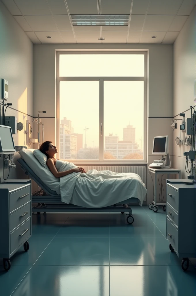 creathe a image of a hospital room in poland that looks very realistic