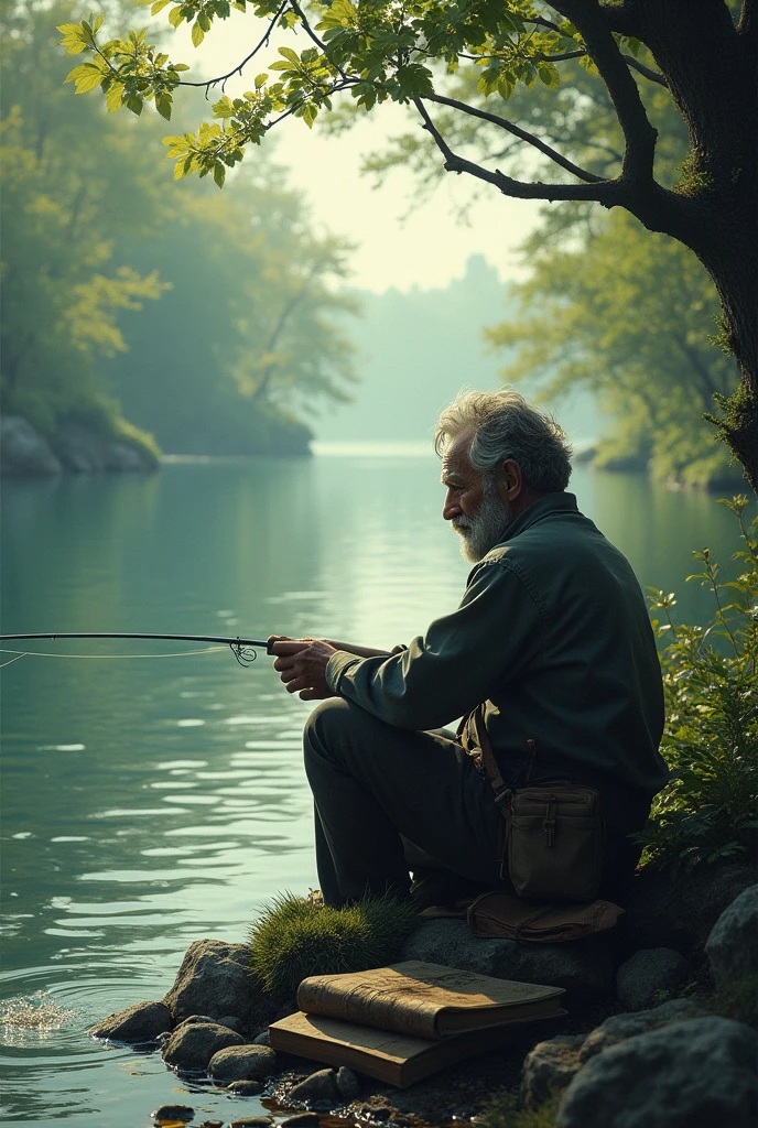 A man fishing for stories
