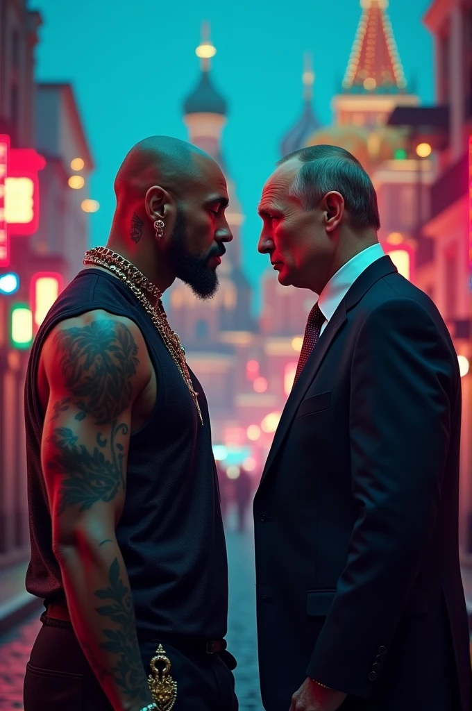 Vladimir Putin and Anuel AA