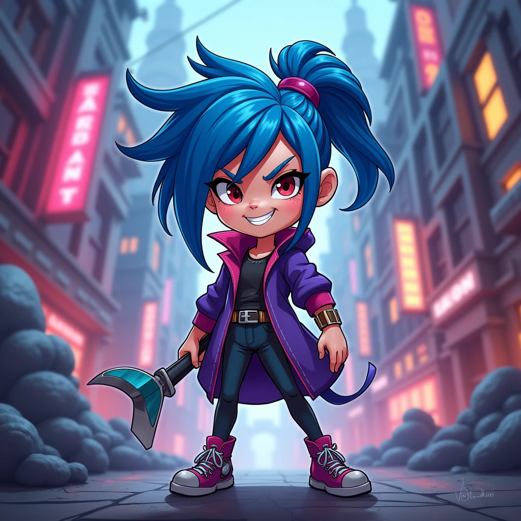 jinx, arcane, cartoon, butty, 2D