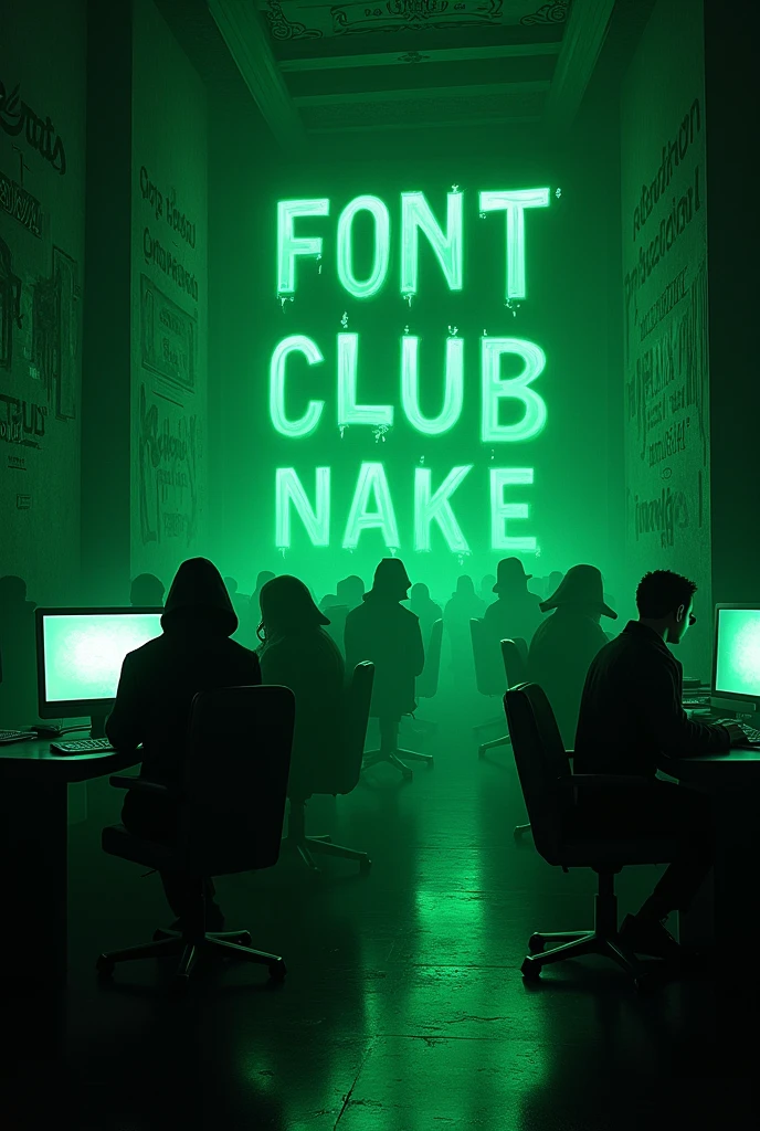 Font CLUB, In Poison Green