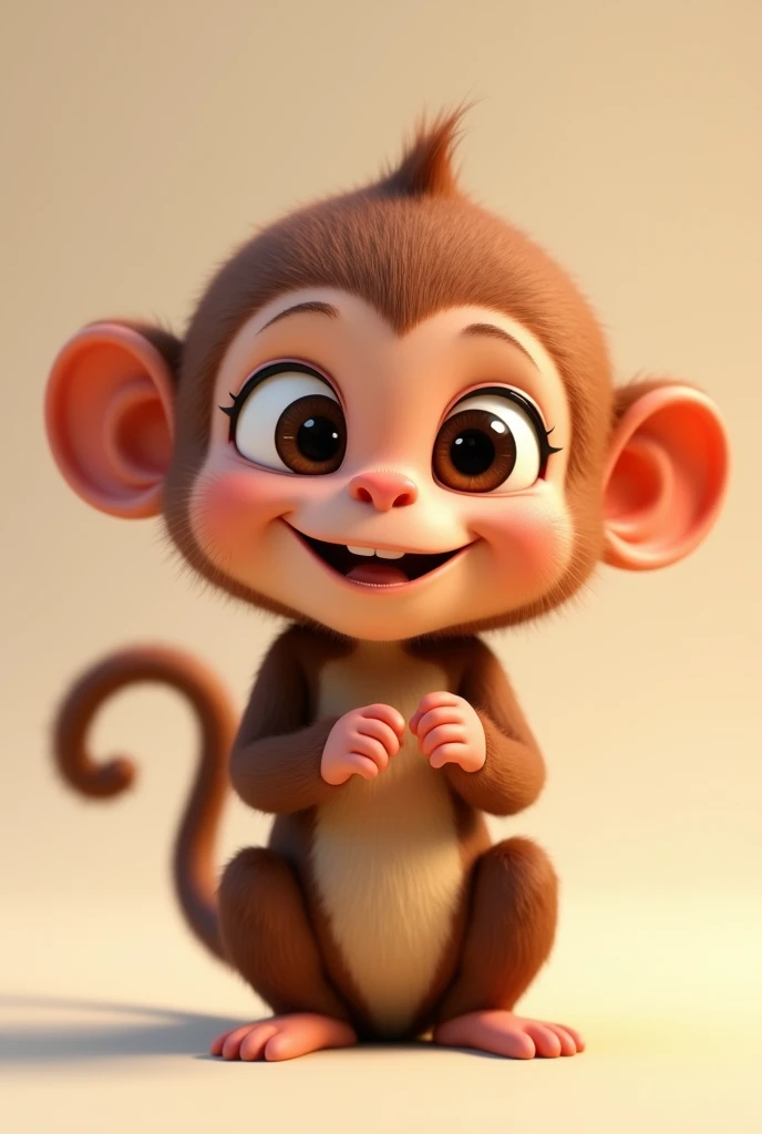 Pixar 3D Baby Monkey