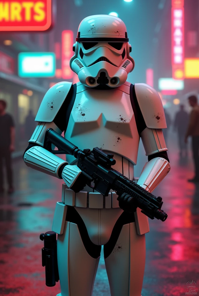 Stormtrooper on palp fiction movie 