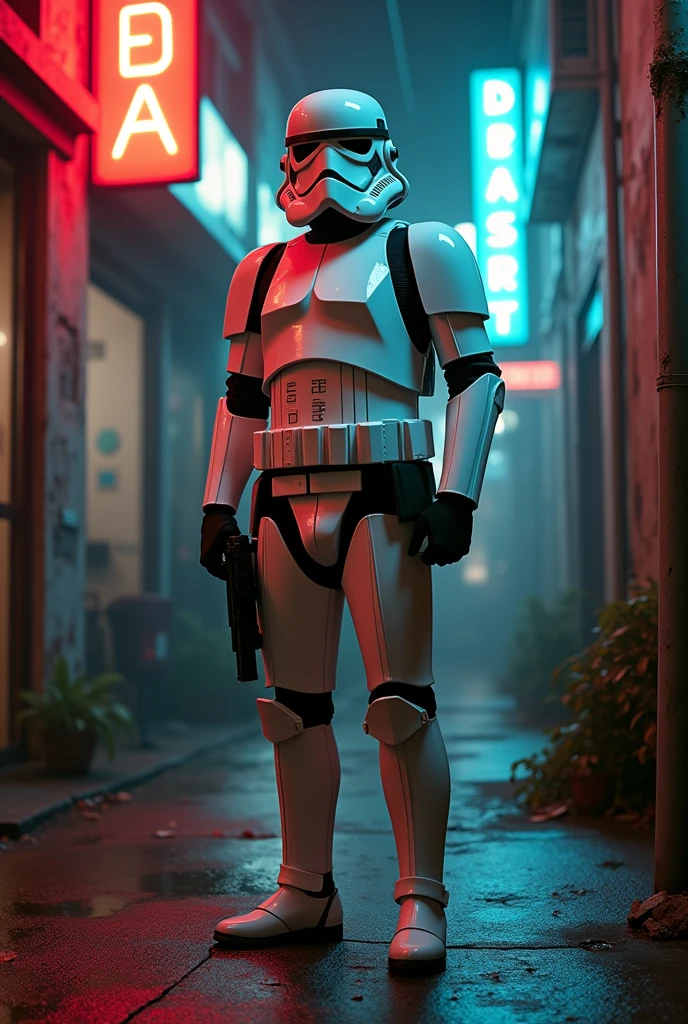 Stormtrooper on pulp fiction movie 
