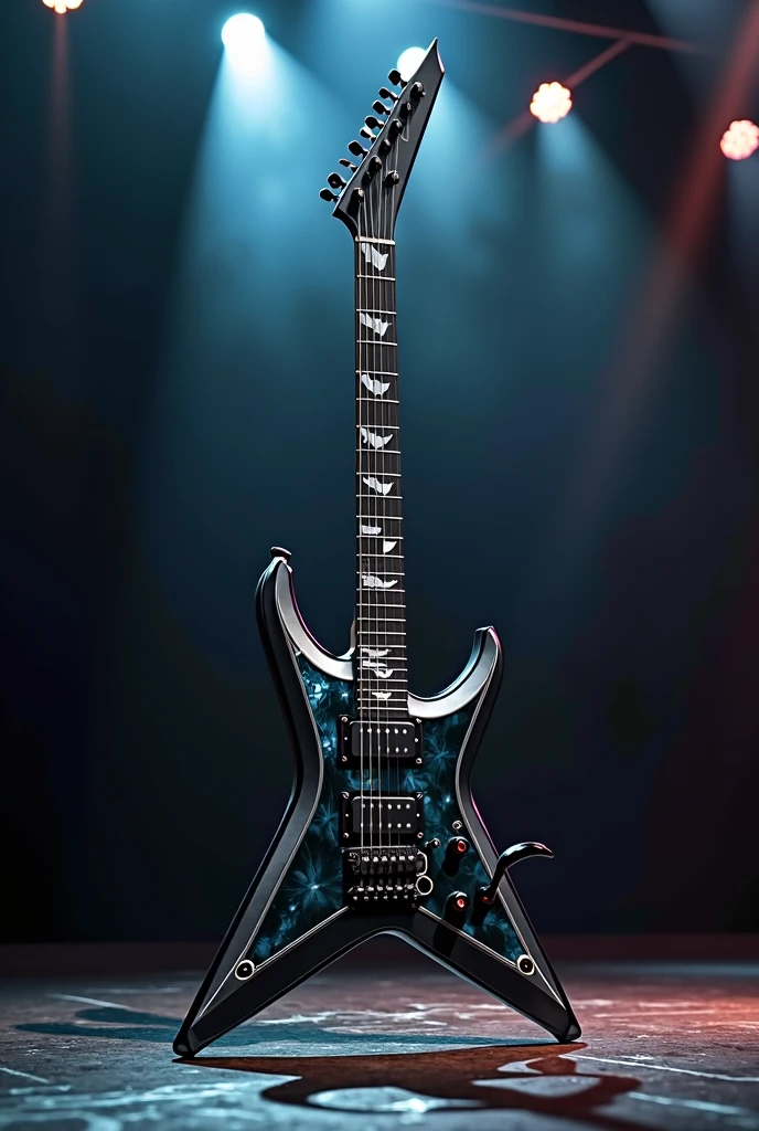 advertising text about electric guitar