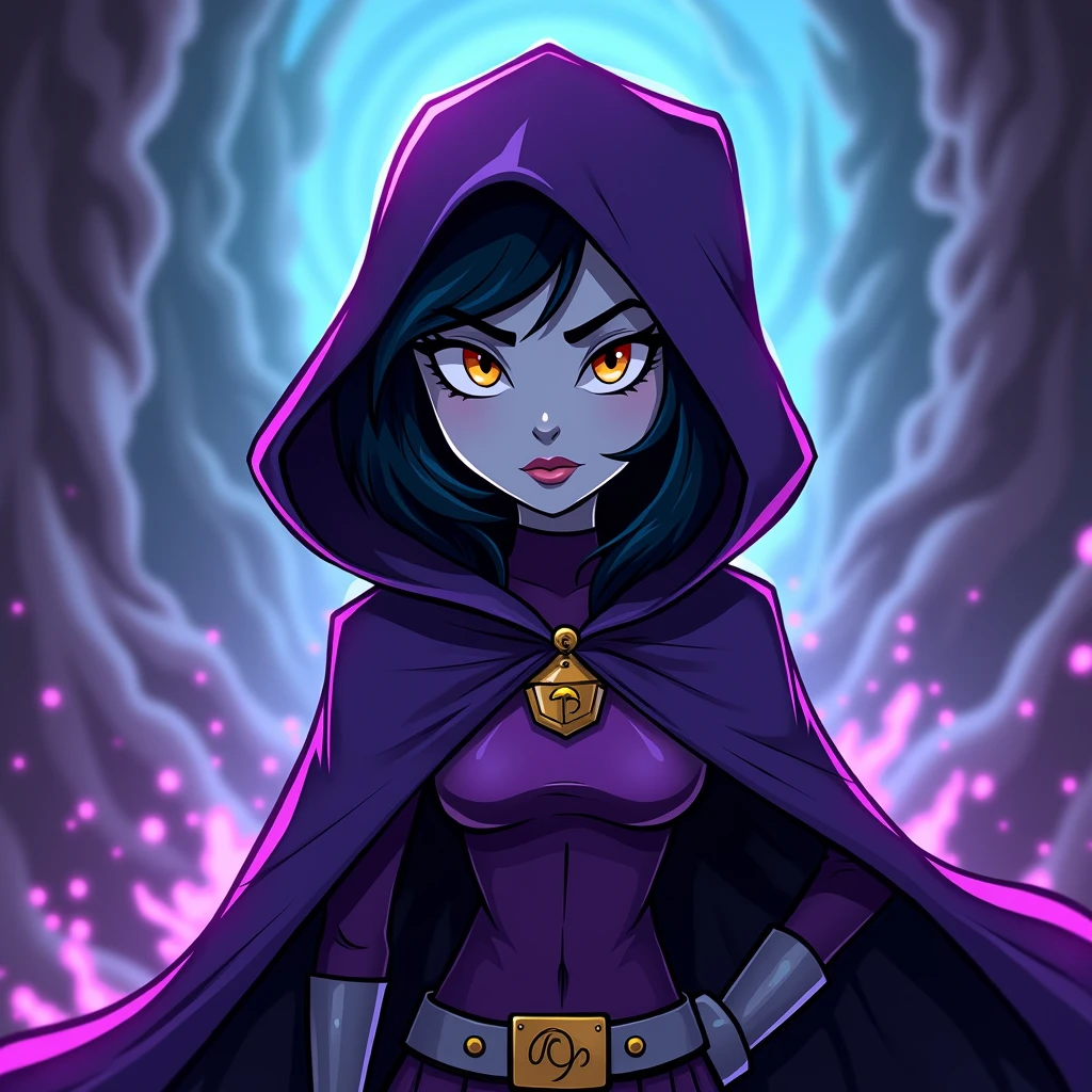 Very cool cartoon design of Raven in  Titans