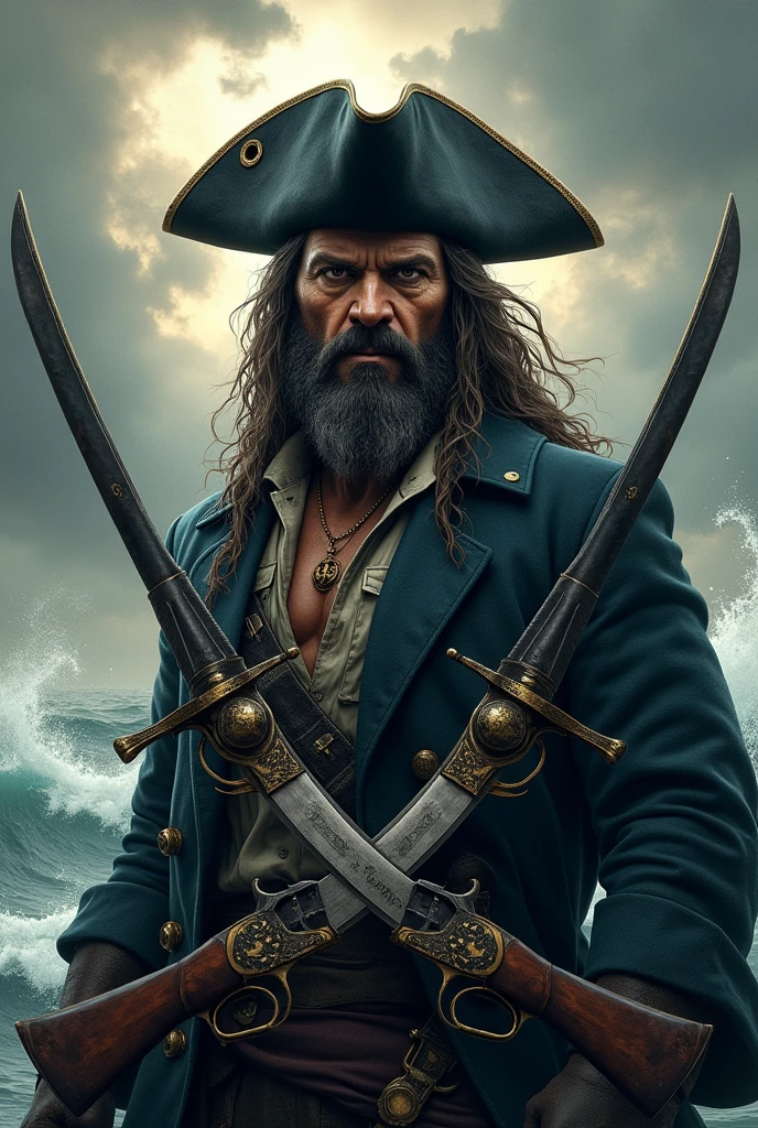 pirate logo with guns