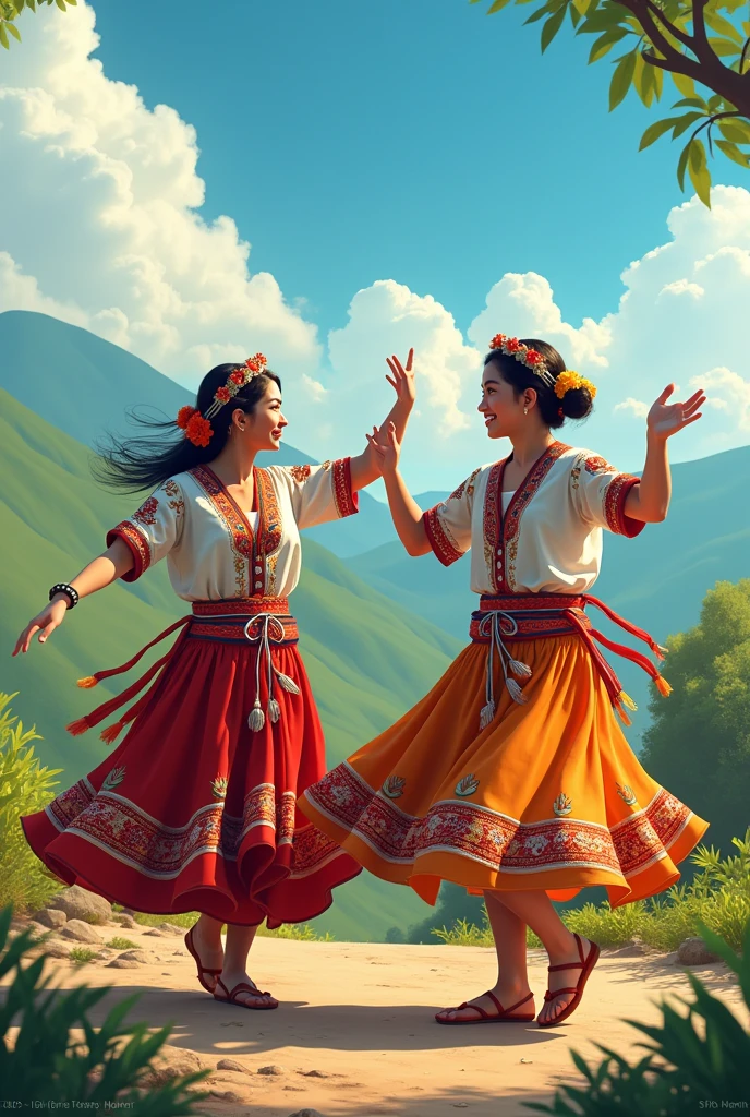 A couple from the TUNTUNA dance