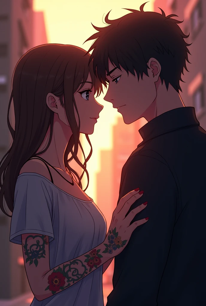 Create an anime wear there is a male gangster who has fallen in love with a male college student who is a photgrapher. 