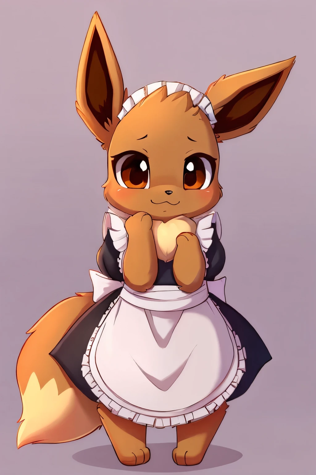  eevee, MAID'S DRESS, cute drawing 