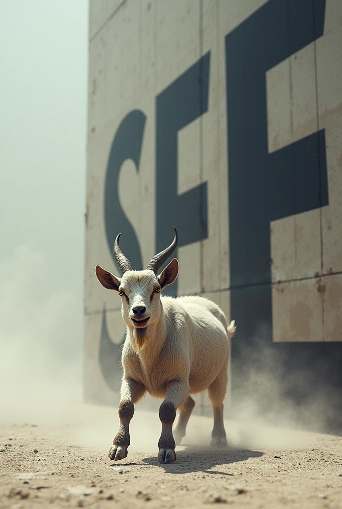 
The text is bigger and the aggressive goat is smaller.