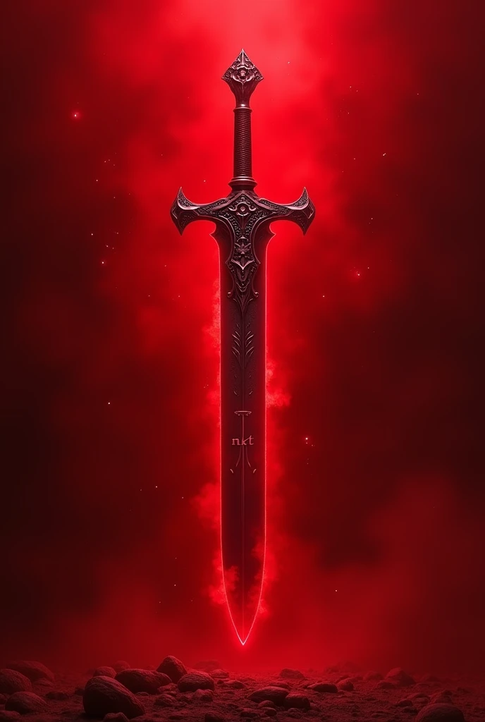 A red image with a sword, written NKT