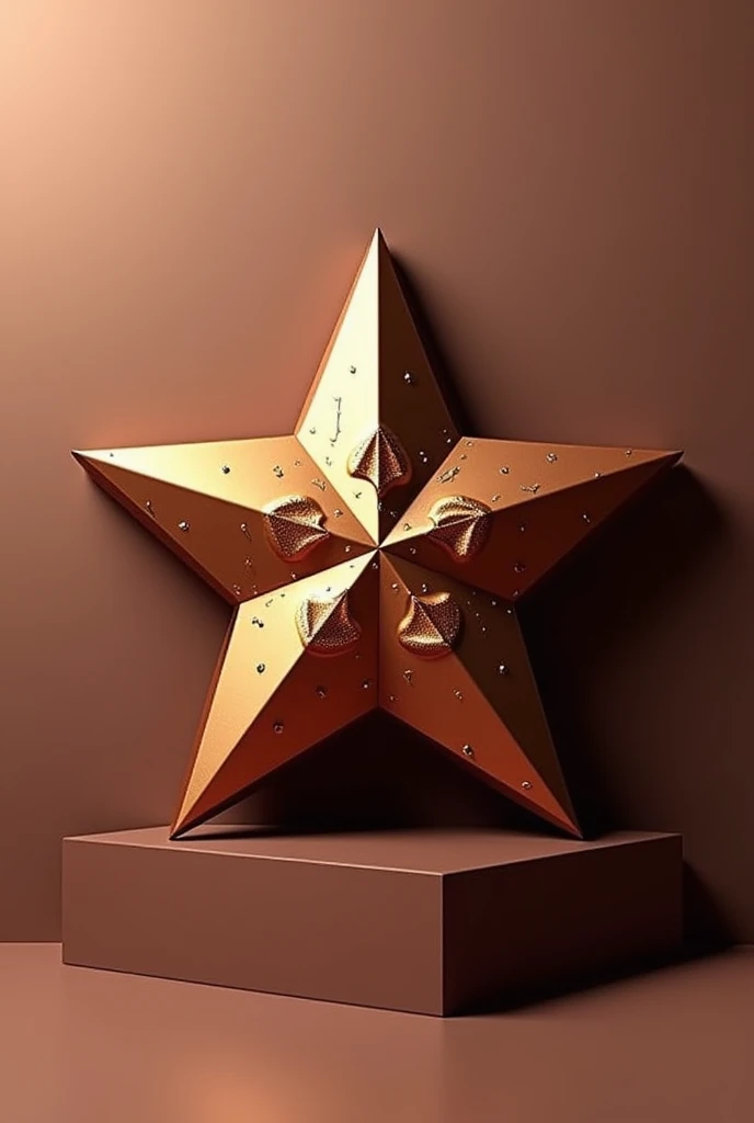 Star shaped chocolate packaging with the name of the chocostar brand