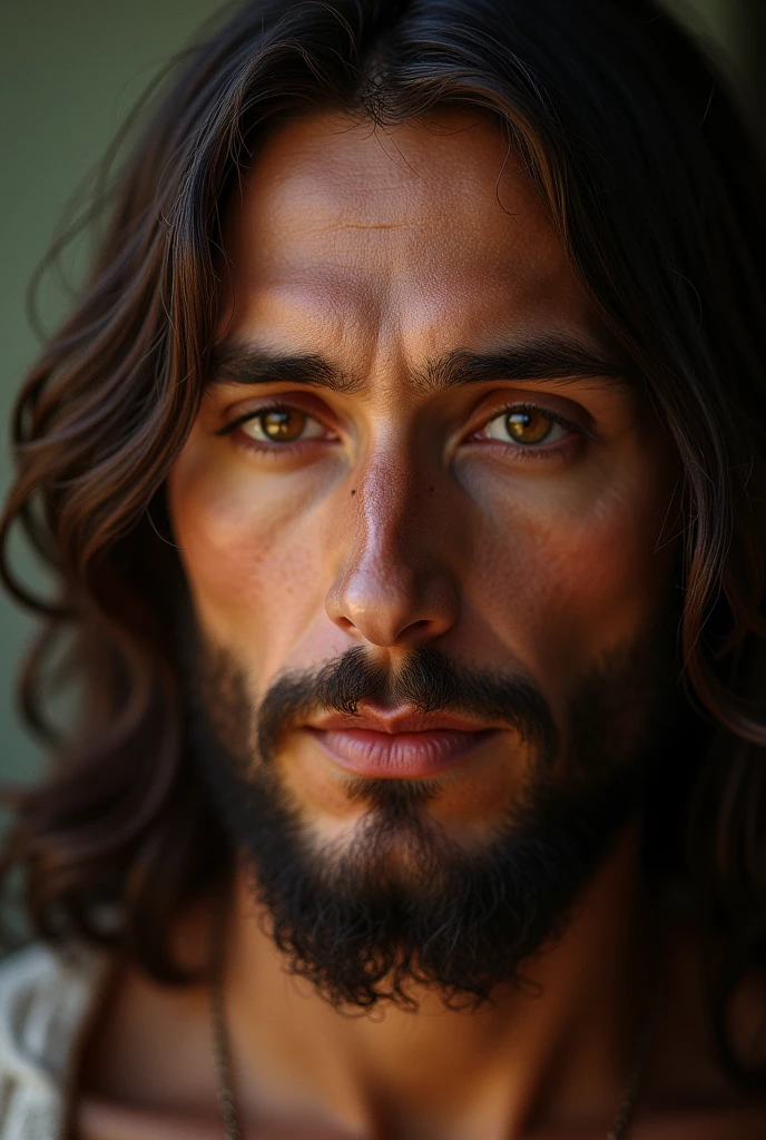 portrait of jesus christ, moderno, cinematic lighting, Depth of field, bokeh, 真实感, photorrealistic, hyper真实感, professional photograpy, ultra HD, dslr, HDR