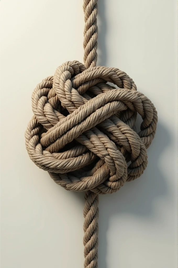Ties formed by more than one piece of rope