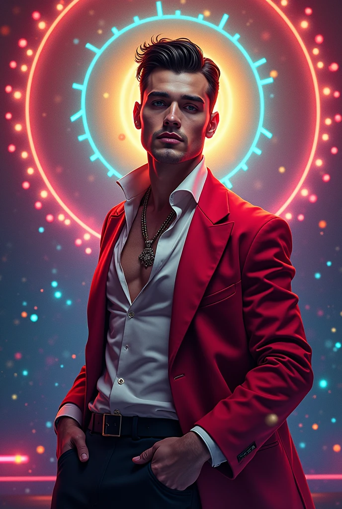 An image of a man in a very gay pose