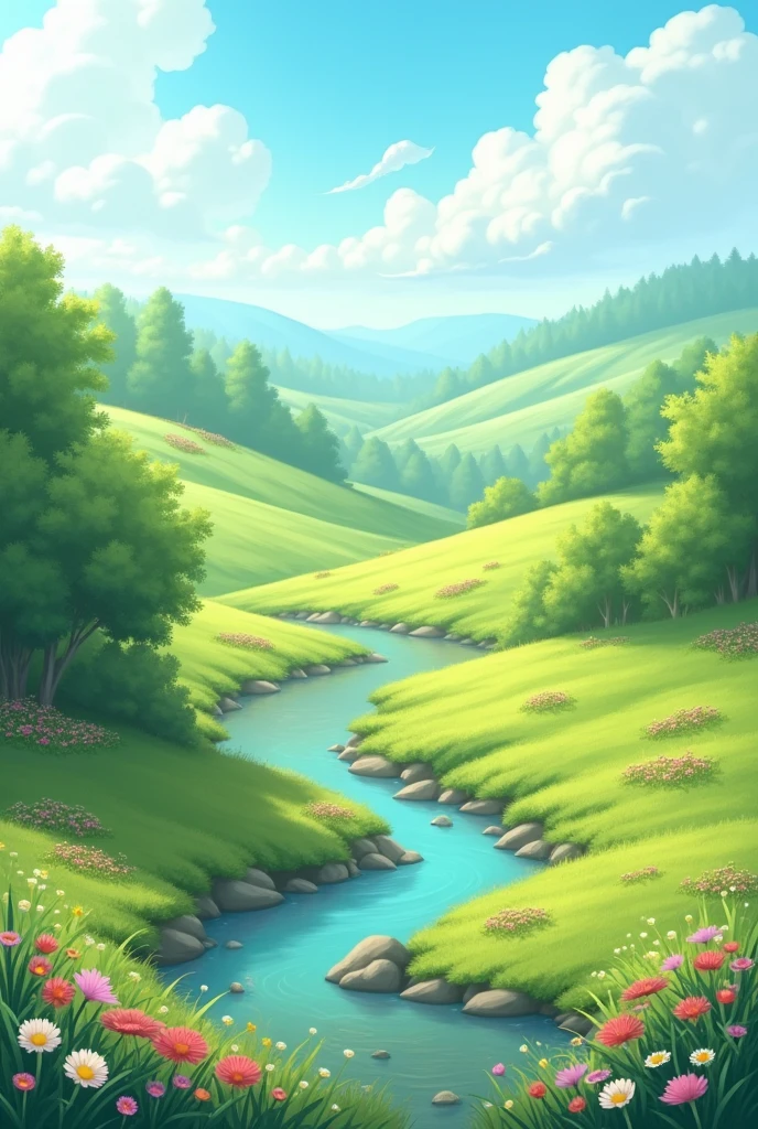 Simple scenery for drawing