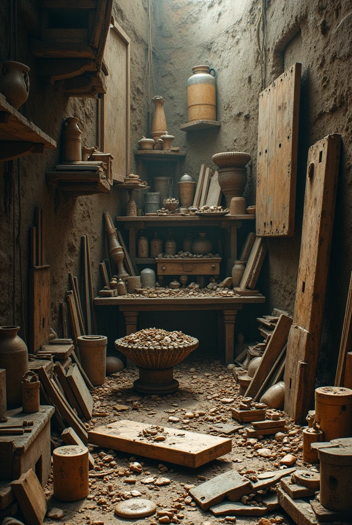 Images showing the fragmentation of artisanal work.