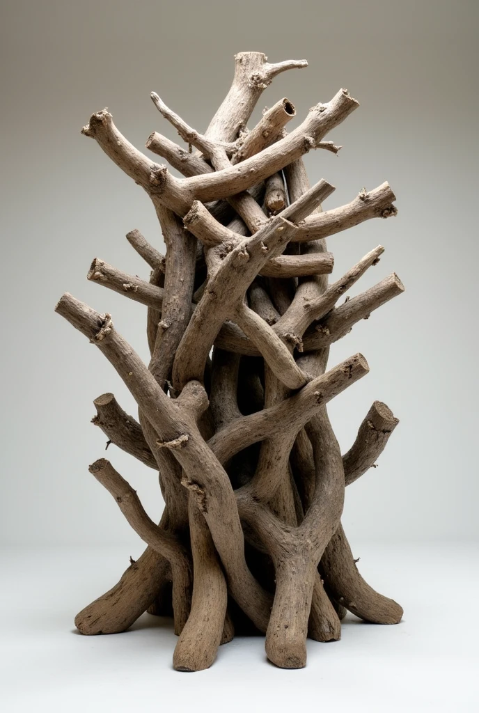 Pieces of branches stacked