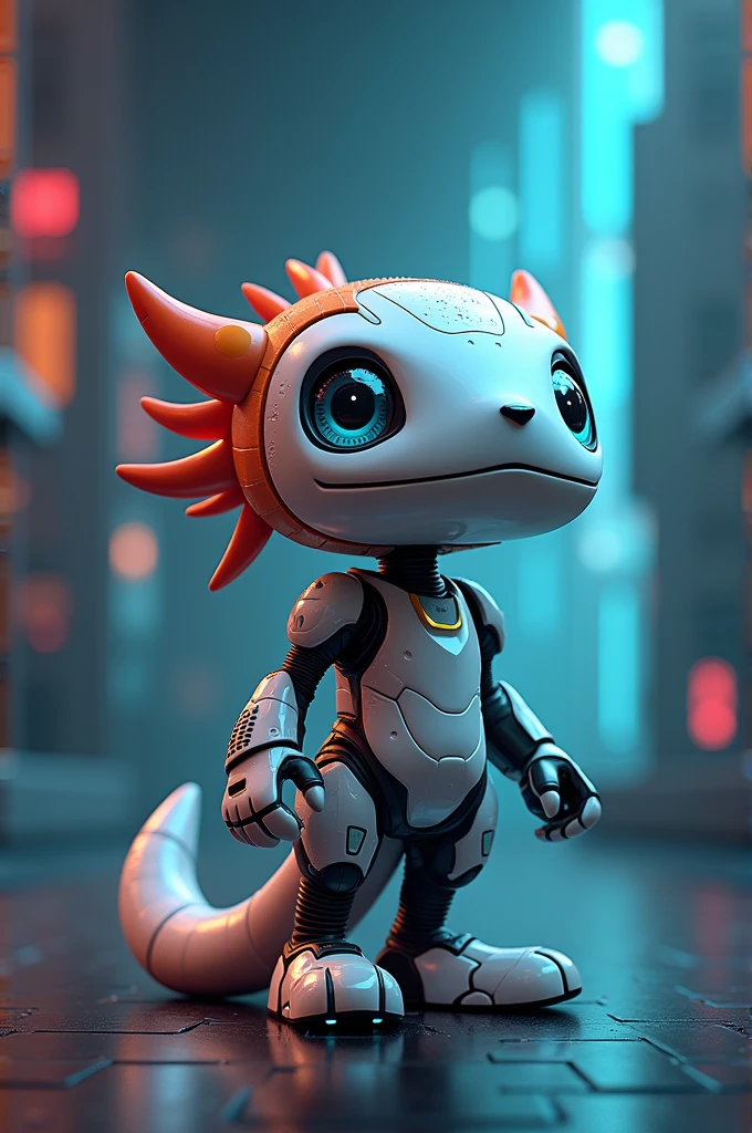 A mascot for the IT company, specifically for my area called platforms, I need you to help me create a pet taking into account the area called platforms, whether some of that information comes on its body or clothes or whatever, as well as the DEV-OPS part, also if you could add a name that is innovative since that will be the name of the pet., I need it to be more than just a simple robot, something unseen but not too far-fetched either.