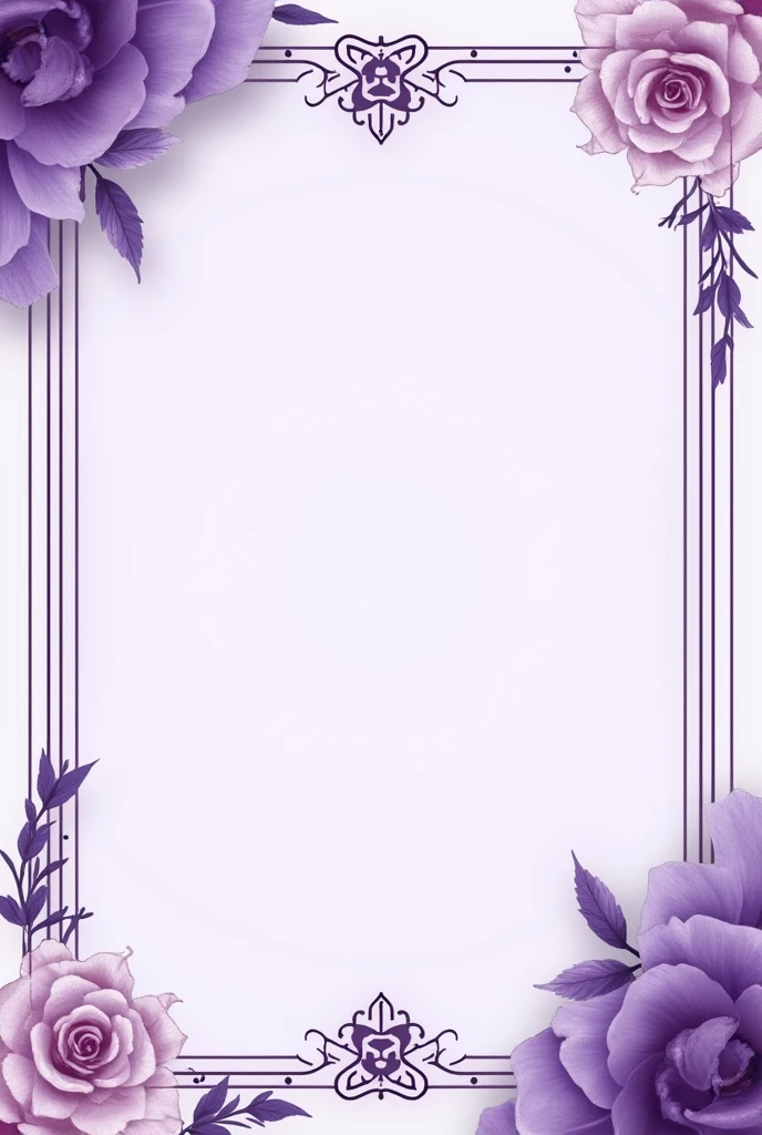 Game Border, layout, anime style,simple,elegant,purple,Transparent background,